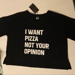 🖤STATEMENT CROPPED T-SHIRT🖤  NWT